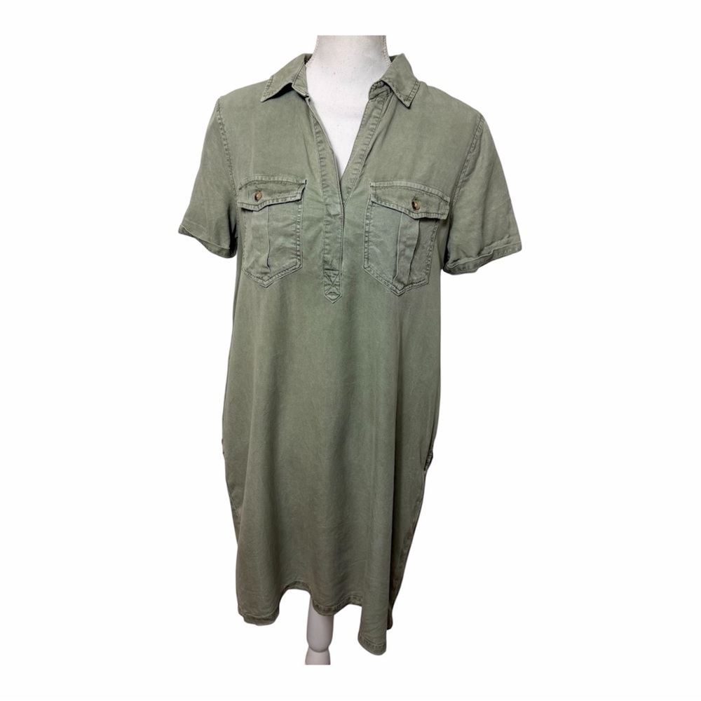 Statement Green Short Dress Women's Size Medium Casual Mini Dress